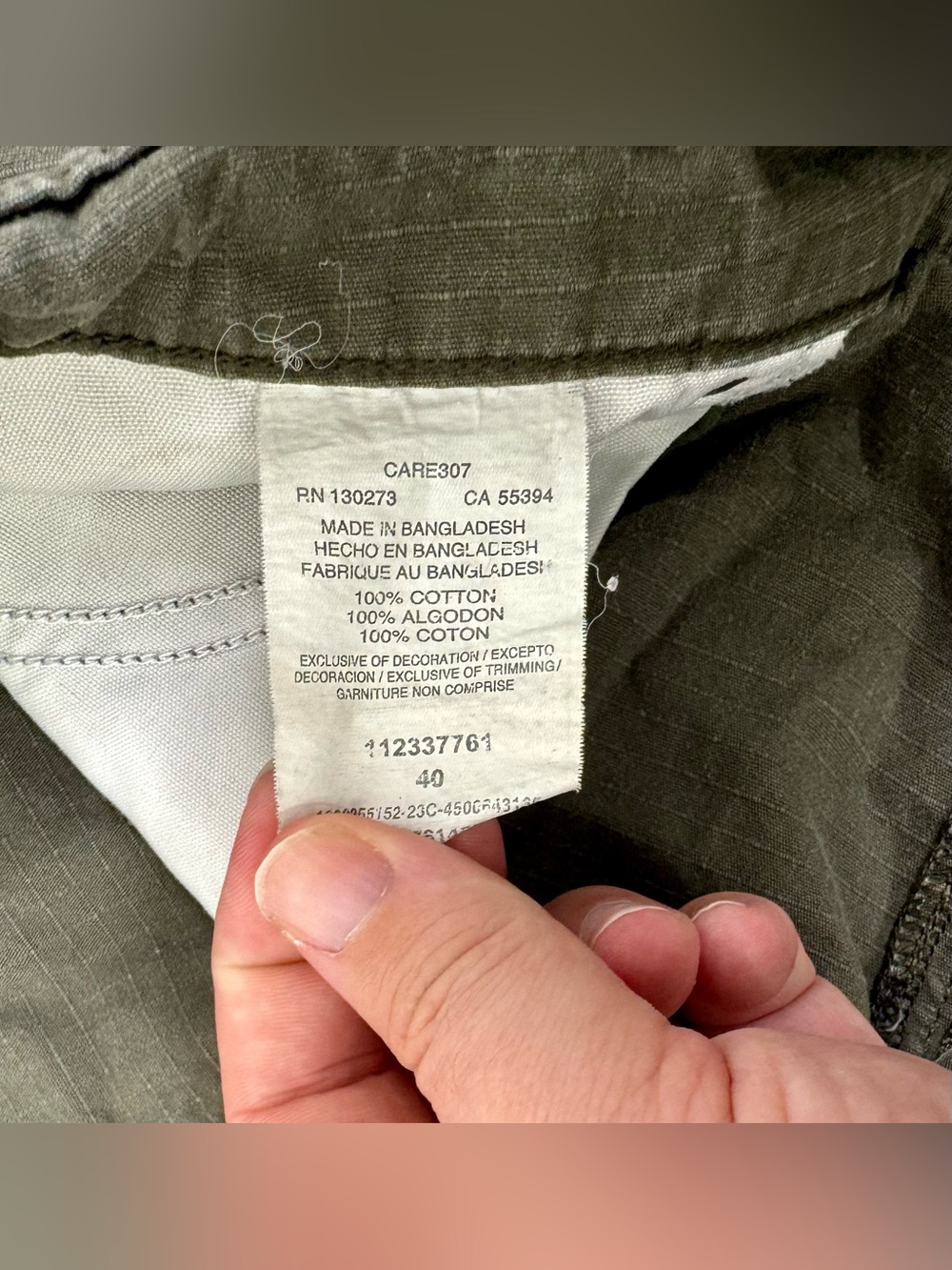 Wrangler Workwear Shorts Mens 40 Green Utility Canvas Hike Workwear - Picture 5 of 10